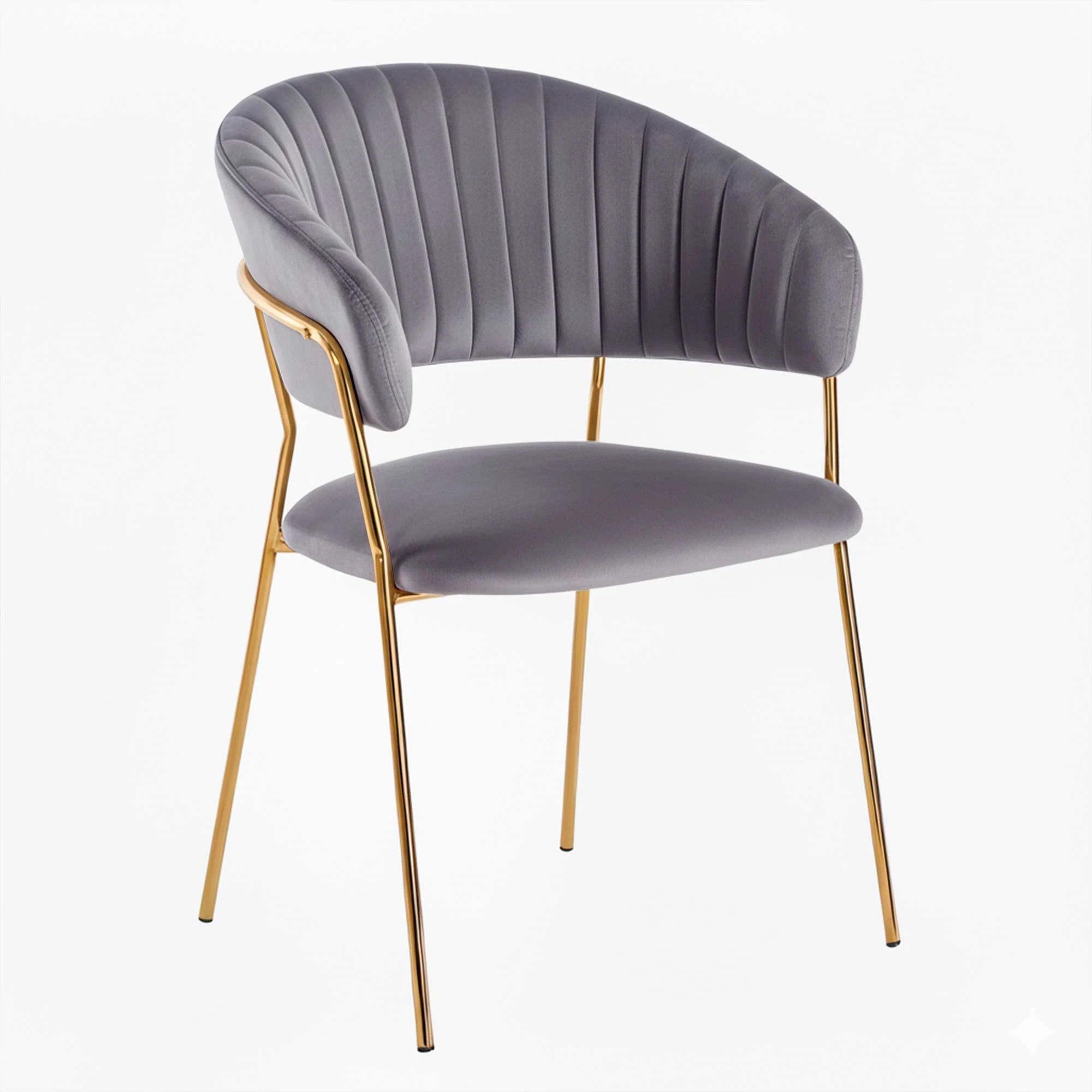 Chaise ISA - Gris - Madrid Mobiliario