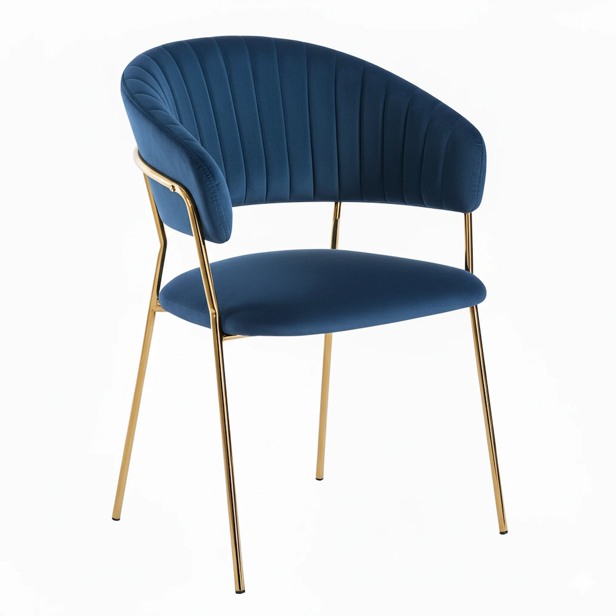 Chaise ISA - Bleu - Madrid Mobiliario