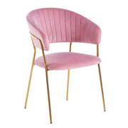 Chaise ISA - Rose - Lot de 4 - Madrid Mobiliario