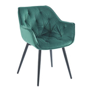 Chaise SENNA - Vert - Lot de 4 - Madrid Mobiliario