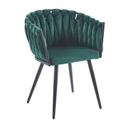 Chaise LORA - Vert - Lot de 4 - Madrid Mobiliario