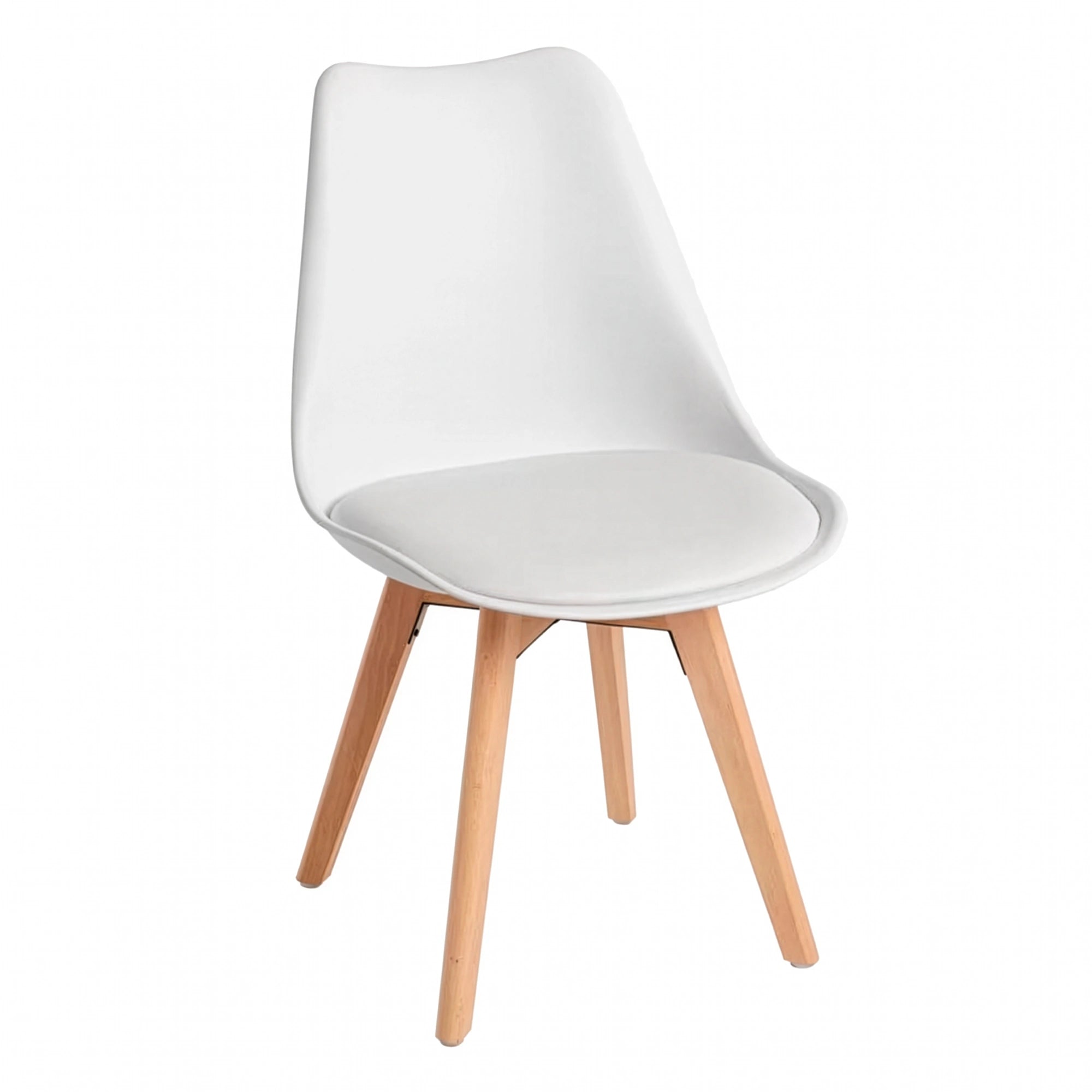 Chaise NORDIQUE - Blanc - Lot de 4 - Madrid Mobiliario