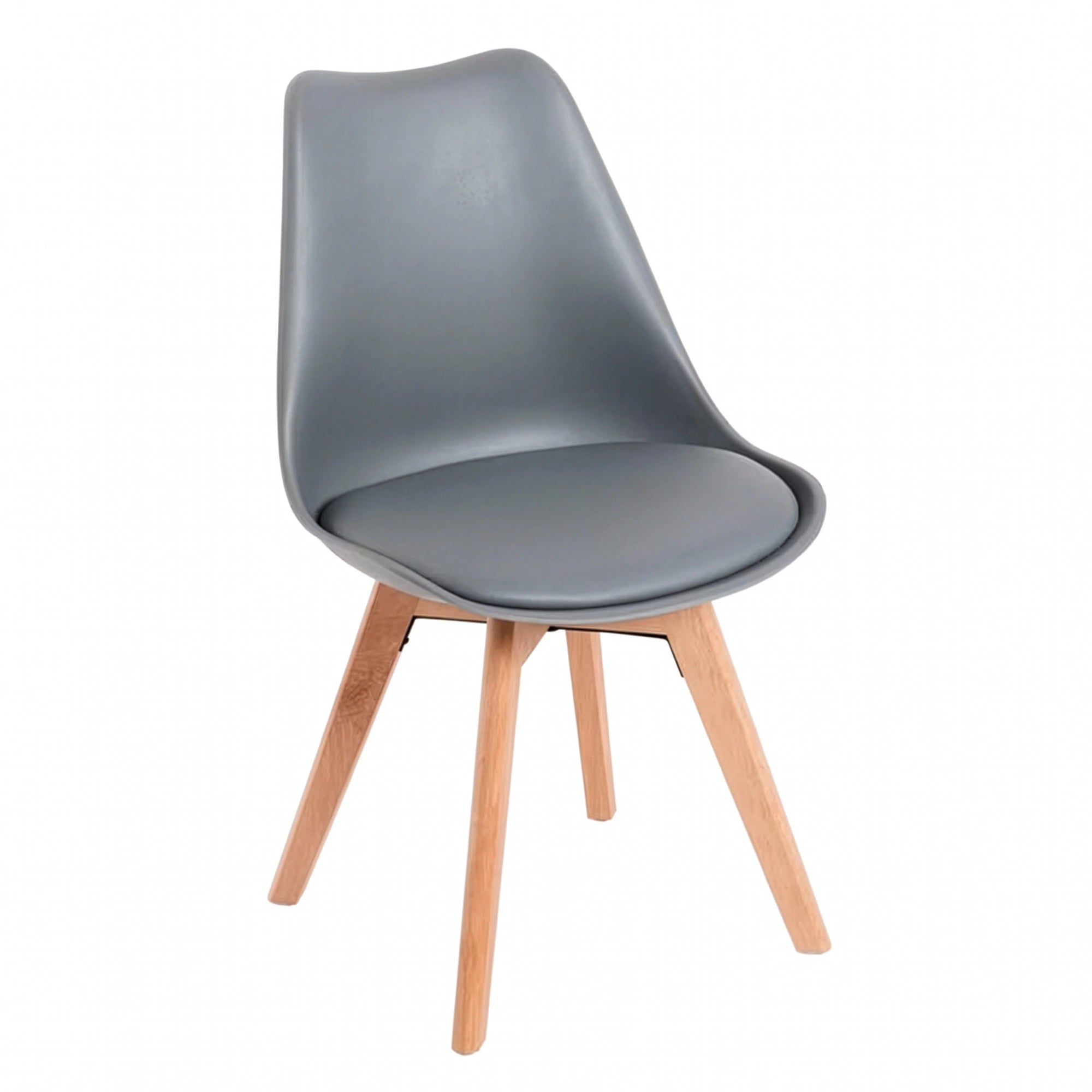 Chaise NORDIQUE - Gris - Lot de 4 - Madrid Mobiliario