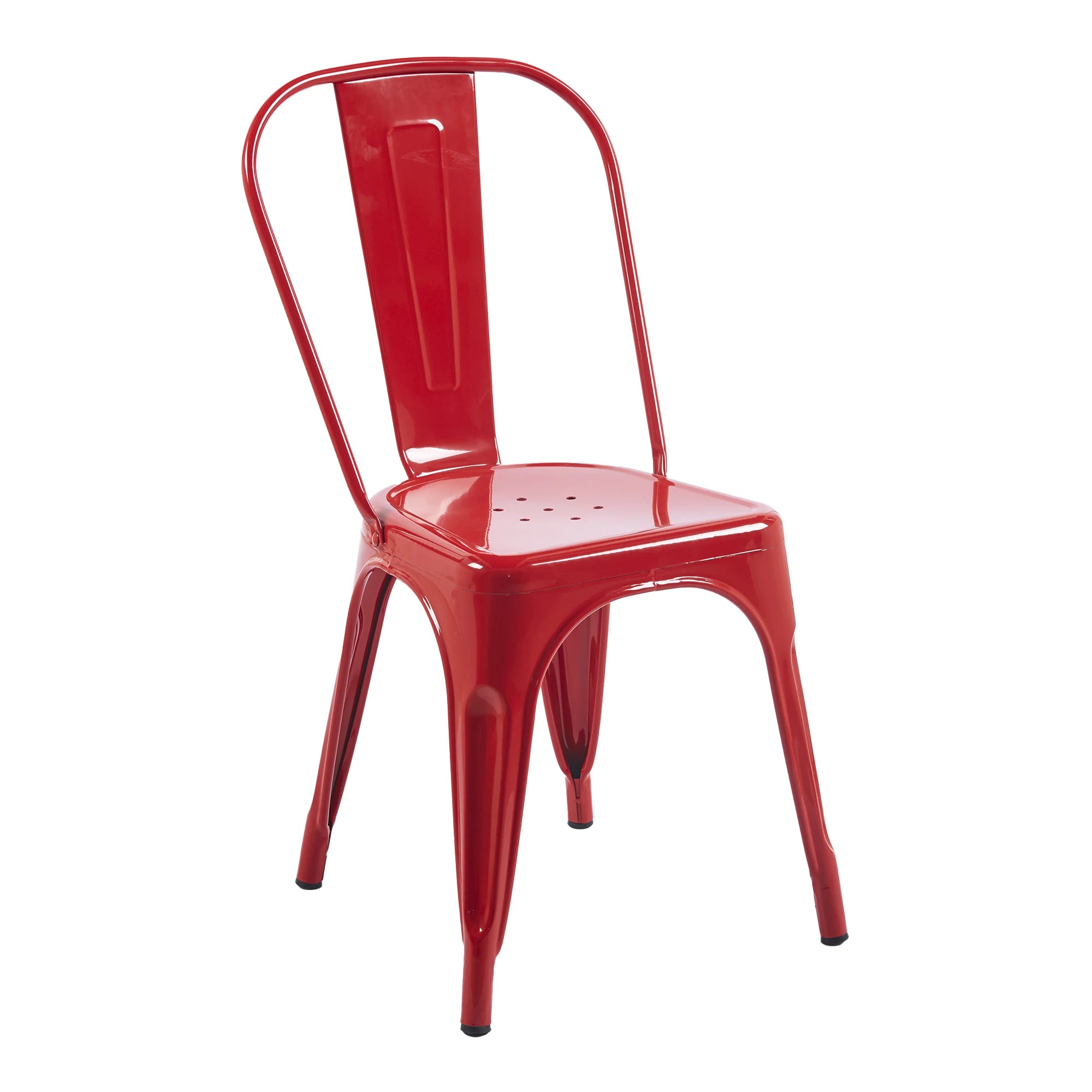 Chaise TOIX - Rouge - Lot de 4 - Madrid Mobiliario