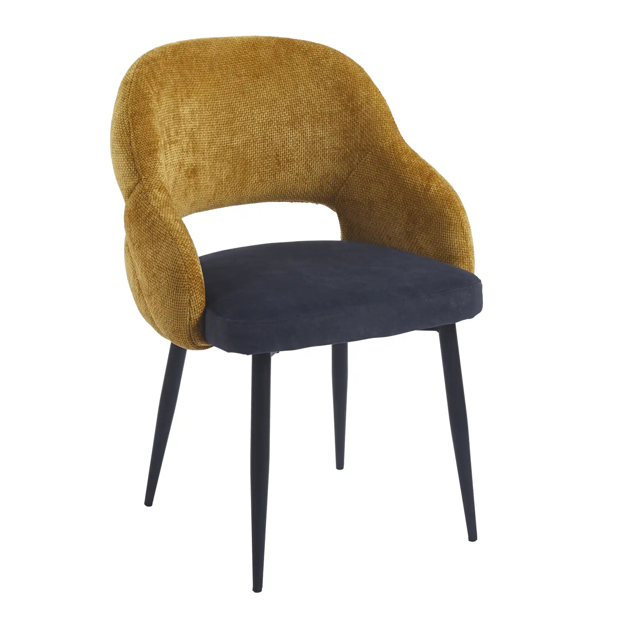 Chaise IRIS - Gris-Gris Sombre - Madrid Mobiliario