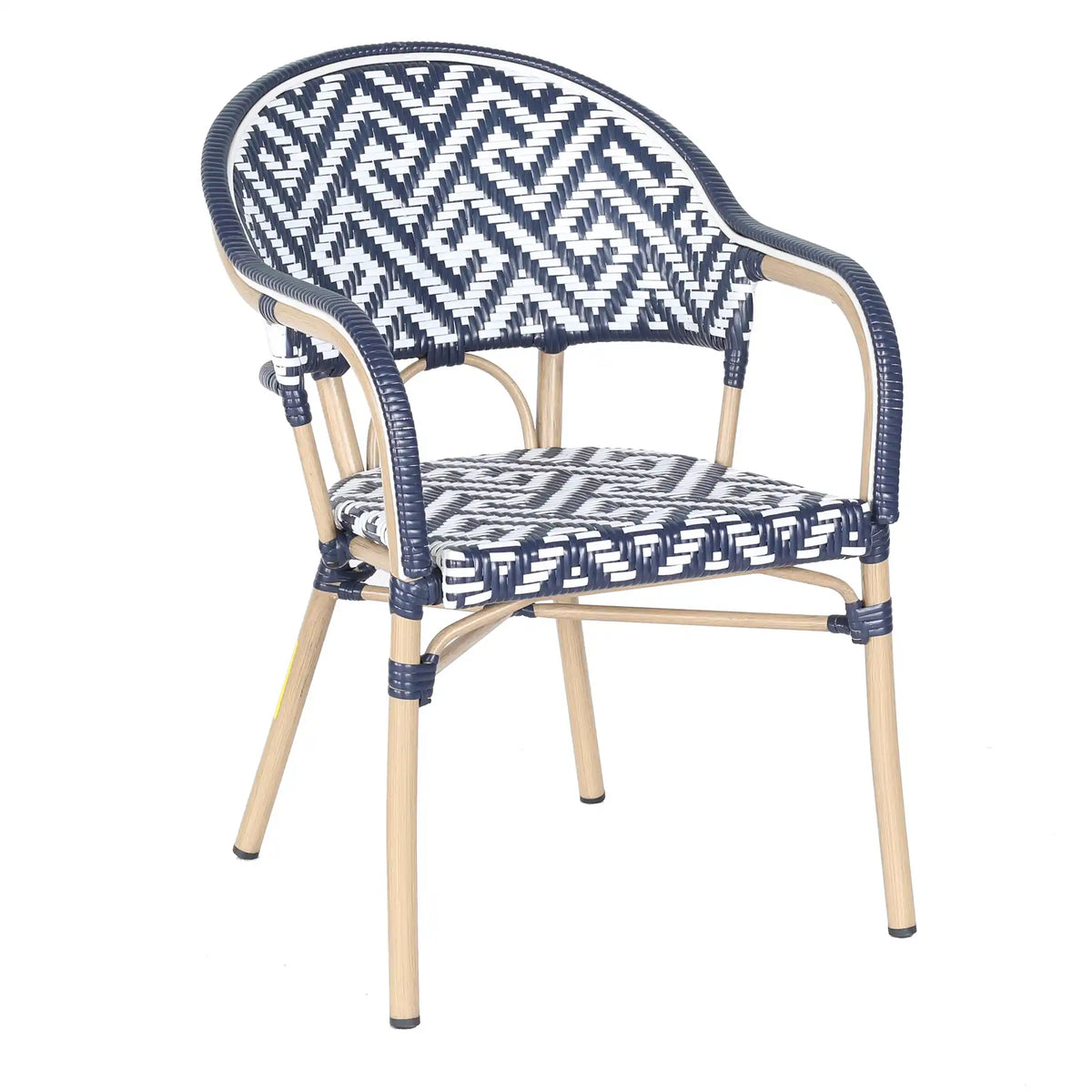 Chaise SEMPORNA - Bleu - Lot de 4 - Madrid Mobiliario