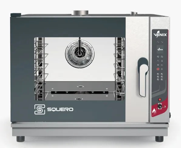 Four à gaz boulangerie pâtisserie 4 niveaux 600x400 ou GN 1/1 autonettoyage gamme Squero digital - Four combiné boulange