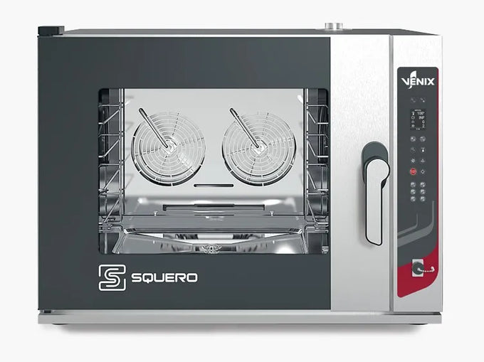Four boulangerie pâtisserie 4 niveaux 600x400 ou GN 1/1 nettoyage automatique gamme Squero digital - Four combiné boulan