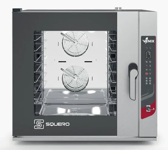 Four boulangerie pâtisserie 6 niveaux 600x400 ou GN 1/1 nettoyage automatique Squero digital - Four combiné boulangerie 