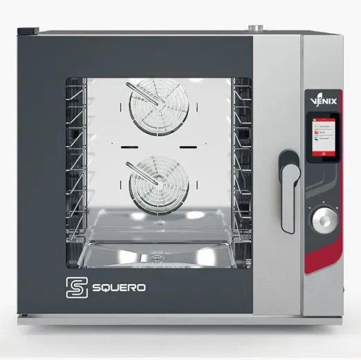 Four boulangerie pâtisserie 6 niveaux 600x400 ou GN 1/1 nettoyage automatique Squero triphasé - Four combiné boulangerie