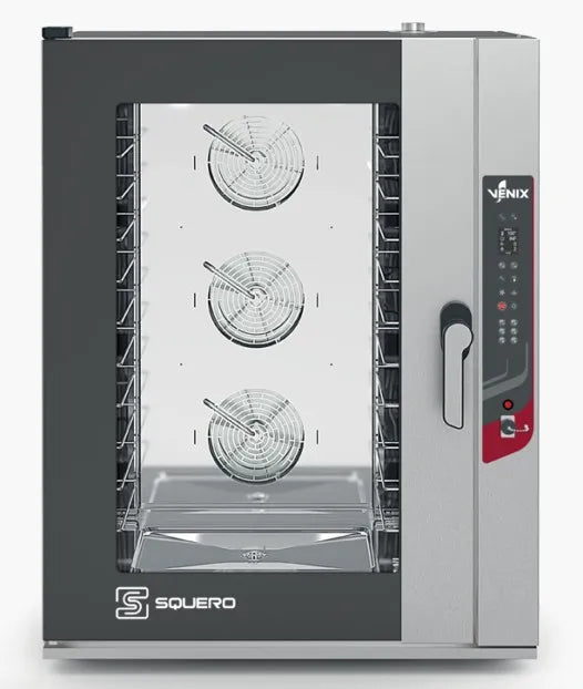 Four boulangerie pâtisserie 10 niveaux 600x400 ou GN 1/1 nettoyage automatique Squero digital - Four combiné boulangerie