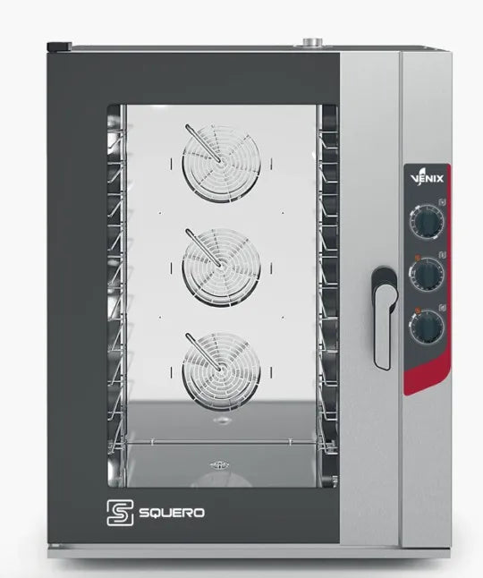 Four boulangerie pâtisserie 10 niveaux 600x400 ou GN 1/1 2 régulations de vitesse Squero - Four combiné boulangerie pâti