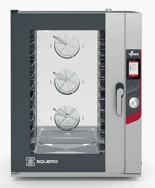 Four boulangerie pâtisserie 10 niveaux 600x400 ou GN 1/1 nettoyage automatique Squero triphasé - Four combiné boulangeri