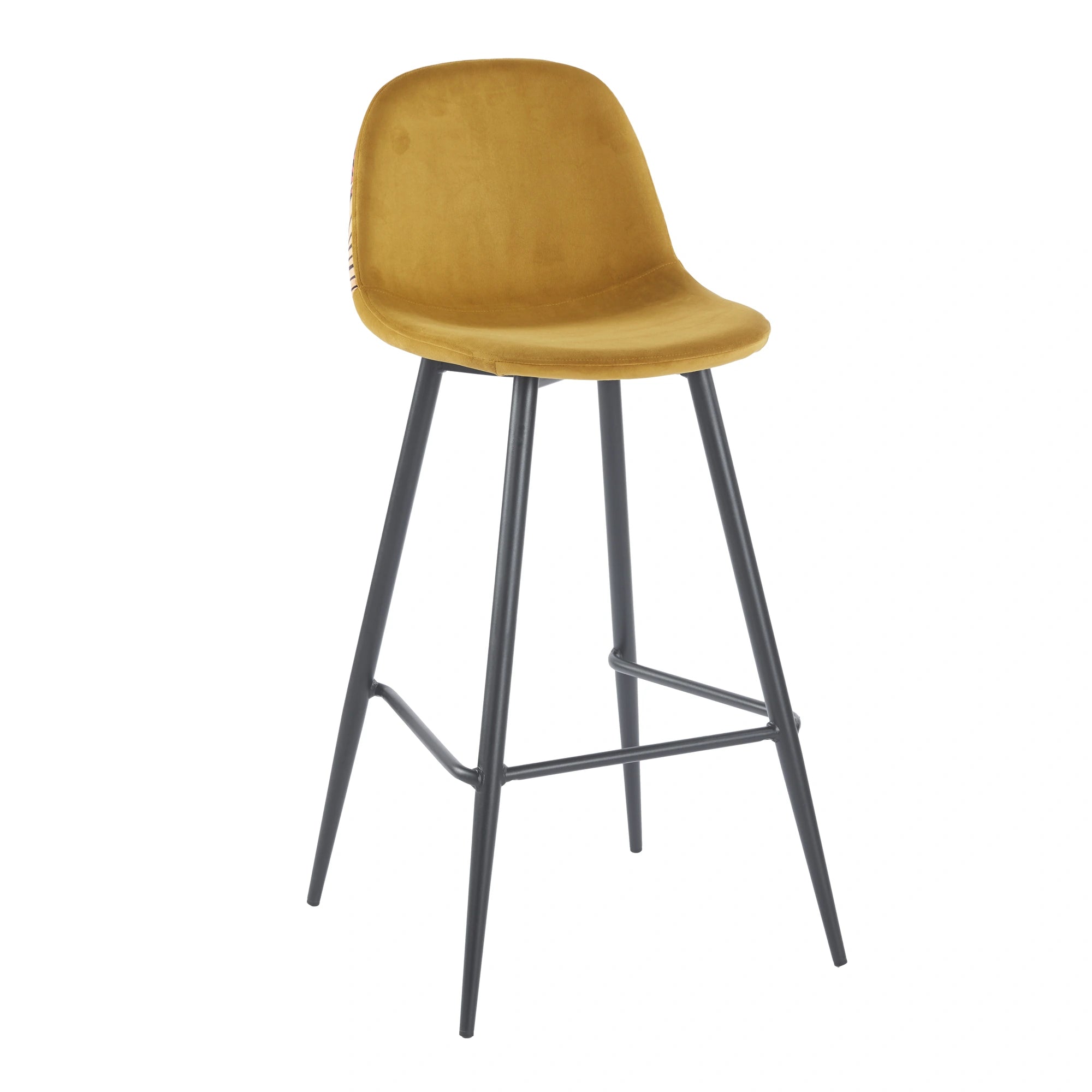 Tabouret SIMP Floral - Moutarde - Madrid Mobiliario