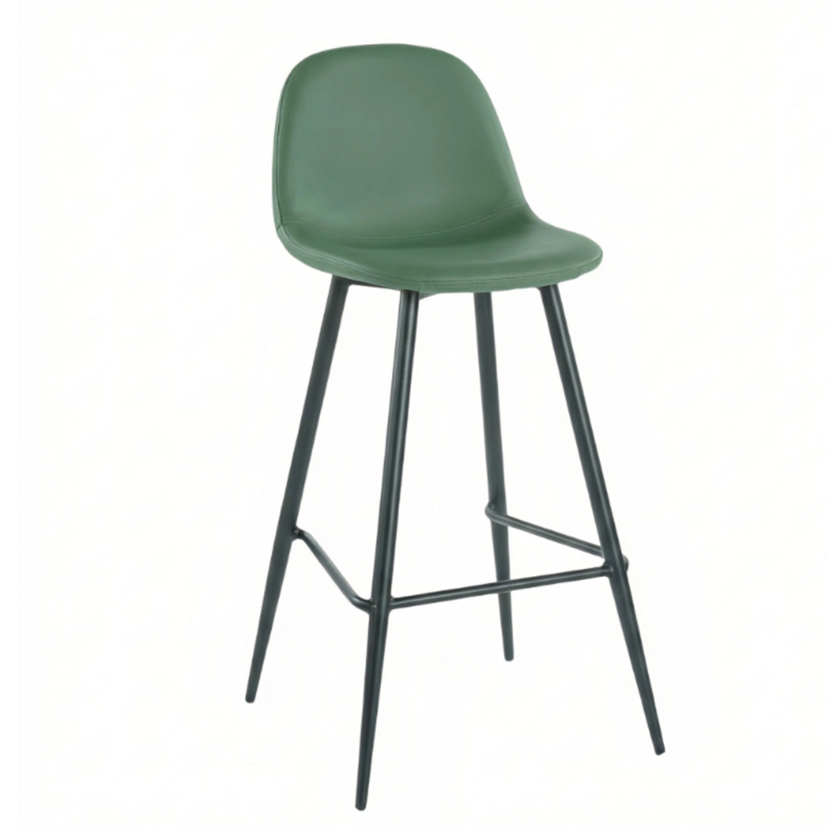 Tabouret SIMP Simili-cuir - Vert - Madrid Mobiliario