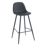 Tabouret SIMP Simili-cuir - Noir - Madrid Mobiliario
