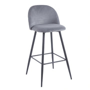 Tabouret YUMI Velours - Moutarde - Madrid Mobiliario