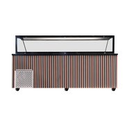 Saladette réfrigérée ventilée - 6 x GN 1/1 - 0/+8 °C - L 2230 x P 820 x H 855 mm - Unninox