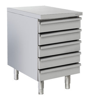 Tiroirs neutres de comptoir - D 5 - Cool Head 525x800x850 mm 123 L Coolhead - Meuble bas inox professionnel CHR - matériel cuisine pro - Cuistéo
