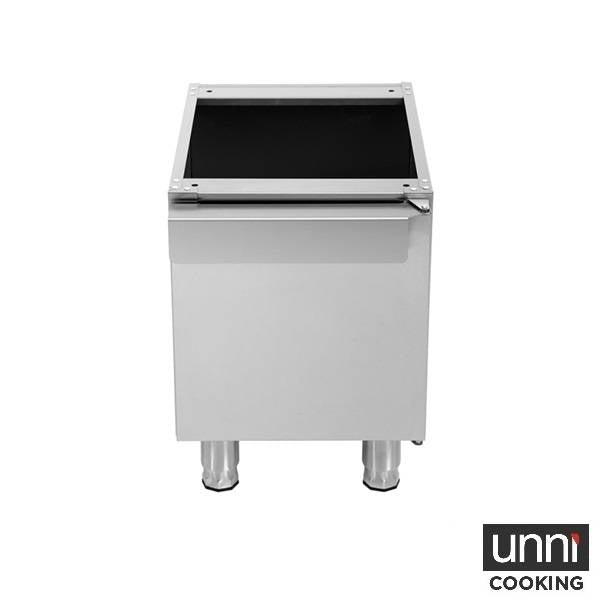Soubassement avec porte pour gamme 650 - L 400 x P 650 x H 560 mm - Unninox