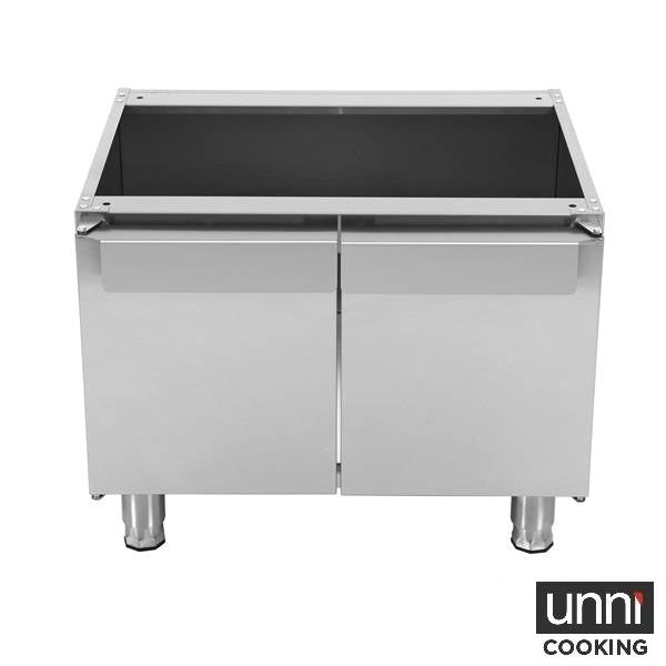 Soubassement avec porte pour gamme 650 - L 700 x P 650 x H 560 mm - Unninox