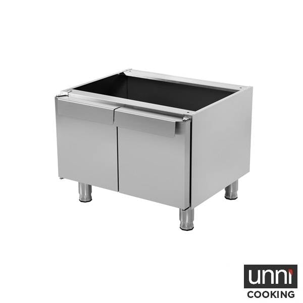 Soubassement avec porte pour gamme 650 - L 700 x P 650 x H 560 mm - Unninox