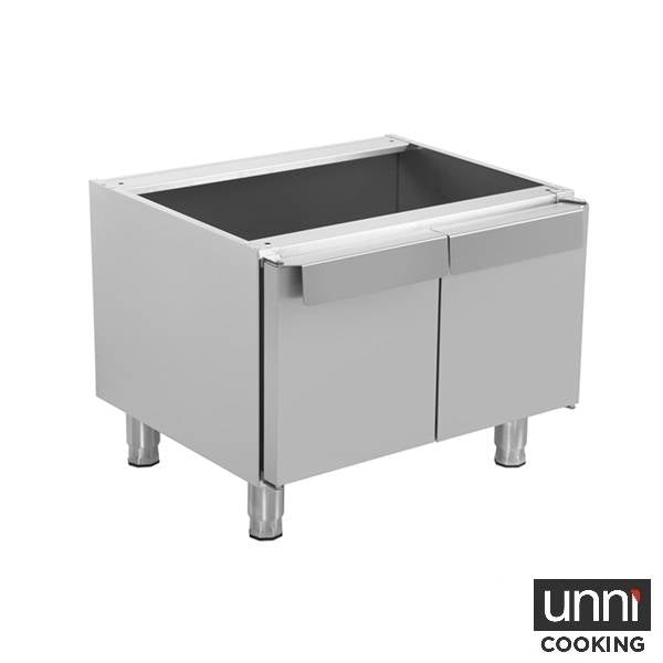 Soubassement avec porte pour gamme 650 - L 700 x P 650 x H 560 mm - Unninox