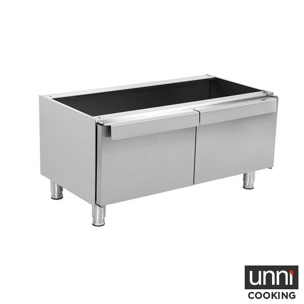 Soubassement avec porte pour gamme 650 - L 800 x P 650 x H 560 mm - Unninox