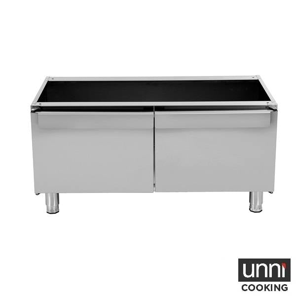 Soubassement avec porte pour gamme 650 - L 800 x P 650 x H 560 mm - Unninox