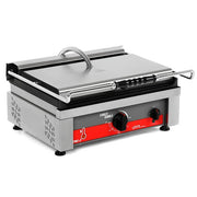 Grill panini contact fonte rainurée - surface 460 x 300 mm - 3 kW 230 V - Unninox