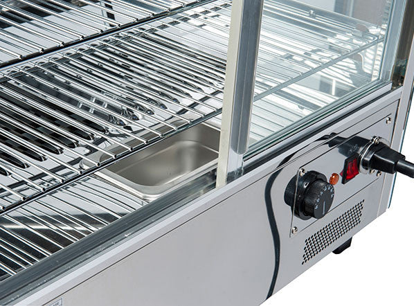 Vitrine chauffante de comptoir 120 litres RH 120 - Cool Head 692x582x685 mm 1100 W Coolhead - vue 2 - Vitrine chaude pro CHR - Cuistéo