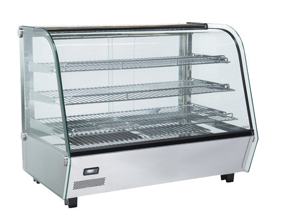 Vitrine chauffante de comptoir - 160 litres - Cool Head 870x582x685 mm 1500 W Coolhead - Vitrine chaude professionnel CHR - matériel cuisine pro - Cuistéo