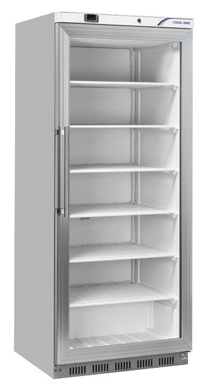 Vitrine réfrigérée négative 600L avec portes en verre thermostat numérique et éclairage LED - Cool Head 780x768x1902 mm 450 W Coolhead - Armoire réfrigérée négative professionnel CHR - matériel cuisine pro - Cuistéo