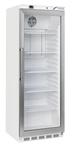 Vitrine réfrigérée positive 400L avec porte en verre étagères ajustables thermostat numérique - Cool Head 600x723x1890 mm 200 W Coolhead - Armoire réfrigérée positive professionnel CHR - matériel cuisine pro - Cuistéo