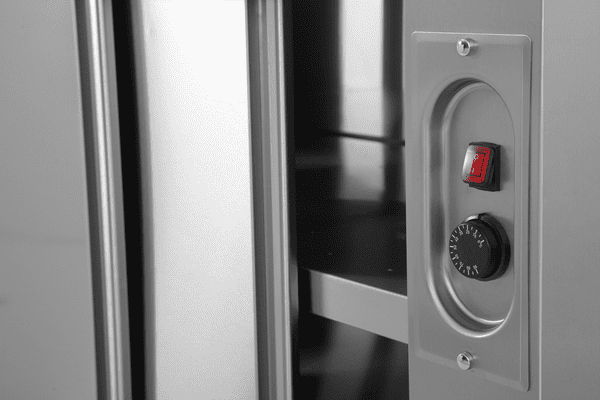 Meuble chauffant inox 1,5 kW 2 portes coulissantes sans dosseret - L 1400 x P 700 x H 850 mm - Unninox