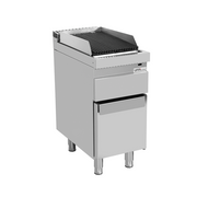 Grill vapeur gaz sur meuble - L 400 x P 700 x H 850 mm - Unninox