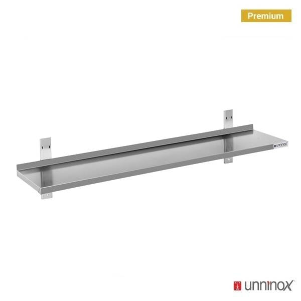 Étagère murale inox 1 niveau - L 1000 x P 300 x H 360 mm - Unninox