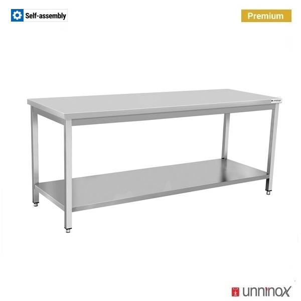 Table inox sans dosseret - L 2000 x P 700 x H 850 mm - Unninox
